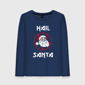 Женский лонгслив хлопок с принтом HAIL SANTA CLAUS / ГРЕШНЫЙ САНТА в городе Новоалтайск, 100% хлопок |  | 2022 | beast | merry christmas | new year | red bow | santa hat | snow | tiger | winter | winter is coming | year of the tiger | год тигра | дед мороз | животные | звери | зверь | зима | зима 2022 | зима близко | новог | новогодни