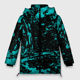 Женская зимняя куртка Oversize с принтом НЕОНОВЫЕ БРЫЗГИ КРАСОК / ГРАНЖ / NEON в городе Новоалтайск, верх — 100% полиэстер; подкладка — 100% полиэстер; утеплитель — 100% полиэстер | длина ниже бедра, силуэт Оверсайз. Есть воротник-стойка, отстегивающийся капюшон и ветрозащитная планка. 

Боковые карманы с листочкой на кнопках и внутренний карман на молнии | abstraction | colors | geometry | hexagon | neon | paints | stripes | texture | triangle | абстракция | брызги | брызги красок | геометрия | краски | неон | соты | текстура