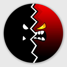 Круглый коврик для мышки с принтом GEOMETRY DASH ЛЁГКИЙ СЛОЖНЫЙ УРОВЕНЬ в городе Новоалтайск, резина и полиэстер | круглая форма, изображение наносится на всю лицевую часть | Тематика изображения на принте: 2d | arcade | demon | game | geometry dash | levels | meltdown | robtop | smile | аркада | геометрический тире | демон | раннер | смайлы | уровни | эмоции