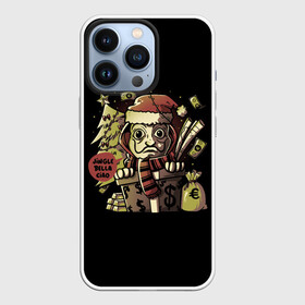 Чехол для iPhone 13 Pro с принтом JINGLE BELLA CIAO (БУМАЖНЫЙ ДОМ) в городе Новоалтайск,  |  | 2022 | bella | bells | casa | christmas | ciao | de | el | jingle | la | merry | new | papel | professor | snow | winter | year | бумажный | год | дом | новый | профессор