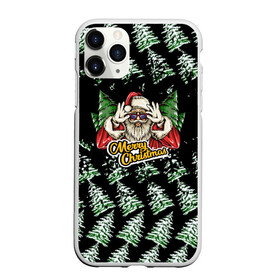 Чехол для iPhone 11 Pro Max матовый с принтом Merry Christmas Santa с Ёлками. в городе Новоалтайск, Силикон |  | 2022 | happy new year | merry christmas | santa | год тигра | зима близко | нг | новогодний | новый год | новый год 2022 | рождество | санта | символ 2022 года