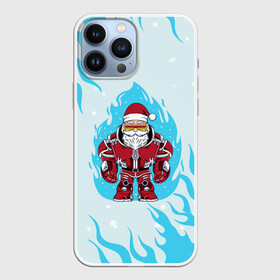 Чехол для iPhone 13 Pro Max с принтом [Огонь]   Новогодний Санта в городе Новоалтайск,  |  | Тематика изображения на принте: 2022 | happy new year | merry christmas | зима близко | нг | новогодний | новогодний тигр | новый год | новый год 2022 | рождество | символ 2022 года | снежинки