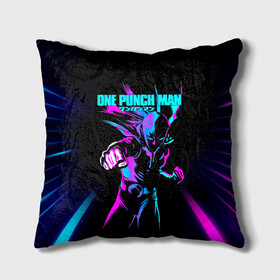 Подушка 3D с принтом Неоновый Сайтама One Punch-Man в городе Новоалтайск, наволочка – 100% полиэстер, наполнитель – холлофайбер (легкий наполнитель, не вызывает аллергию). | состоит из подушки и наволочки. Наволочка на молнии, легко снимается для стирки | hagemanto | one punch man | one punchman | onepunchman | saitama | sensei | аниме | ван панч мен | ванпанчмен | лысый плащ | манга | сайтама | сильнейший человек | учитель | человек одинудар | человек одного удара