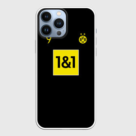 Чехол для iPhone 13 Pro Max с принтом Haaland 9   Borussia Dortmund в городе Новоалтайск,  |  | borussia | borussia dortmund | haaland | боруссия дортмунд | боруусия | бундеслига | германия | дортмунд | лига чемпионов | немецкий футбол | футбол | холланд