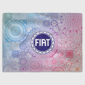 Плед 3D с принтом FIAT BIG LOGO в городе Новоалтайск, 100% полиэстер | закругленные углы, все края обработаны. Ткань не мнется и не растягивается | auto | fiat | logo | авто | автомобиль | ам | лого | логотип | машина | машины | фиат | эмблема