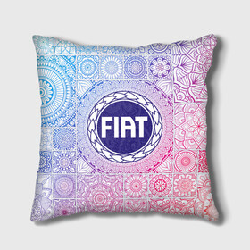 Подушка 3D с принтом FIAT BIG LOGO в городе Новоалтайск, наволочка – 100% полиэстер, наполнитель – холлофайбер (легкий наполнитель, не вызывает аллергию). | состоит из подушки и наволочки. Наволочка на молнии, легко снимается для стирки | auto | fiat | logo | авто | автомобиль | ам | лого | логотип | машина | машины | фиат | эмблема