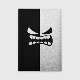 Обложка для автодокументов с принтом GEOMETRY DASH BLACK WHITE DEMON RAGE   ЯРОСТНЫЙ ДЕМОН в городе Новоалтайск, натуральная кожа |  размер 19,9*13 см; внутри 4 больших “конверта” для документов и один маленький отдел — туда идеально встанут права | 2d | arcade | demon | game | geometry dash | levels | meltdown | robtop | smile | аркада | геометрический тире | демон | раннер | смайлы | уровни | эмоции