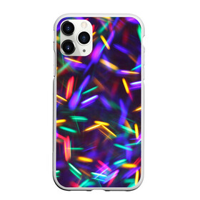 Чехол для iPhone 11 Pro Max матовый Новогодние Фонарики: в городе Новоалтайск, Силикон | | абстракция | неон | новогоднее настроение | новогодние фонарики | новый год