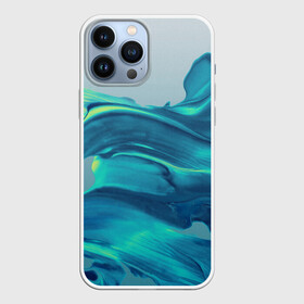 Чехол для iPhone 13 Pro Max с принтом Акварельные Мазки в городе Новоалтайск,  |  | абстракция | акварель | акварельные волны | волны | рисунок
