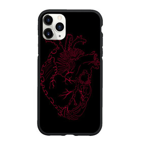 Чехол для iPhone 11 Pro матовый с принтом Сердце лезвия в городе Новоалтайск, Силикон |  | алые лезвия | алые узоры | алые шипы | вены | красные вены | красные лезвия | красные шипы | лезвие | лезвия | острое | сердце | сердце с шипами | шипы