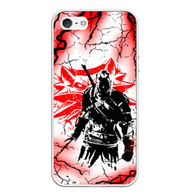 Чехол для iPhone 5/5S матовый с принтом THE WITCHER 3 ВЕДЬМАК 3 МОЛНИИ в городе Новоалтайск, Силикон | Область печати: задняя сторона чехла, без боковых панелей | geralt | the witcher | the witcher wild hunt | witcher | wolf | аард | аксий | белый волк | ведьмак | ведьмак 3 | волк | геральт | игни | ирден | йенифер | каер морхен | квен | молния | охотник | трисс | цири | школа волка