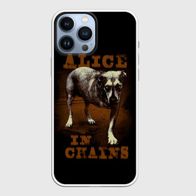 Чехол для iPhone 13 Pro Max с принтом Alice in chains Dog в городе Новоалтайск,  |  | alice in chains | alternative | metall | music | rock | алиса в цепях | альтернатива | металл | музыка | рок | элис ин чейнс