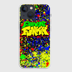 Чехол для iPhone 13 mini с принтом Friday Night Funkin Logo Acid Style в городе Новоалтайск,  |  | friday night funkin | ночь пятницы фанкин | пятничный вечер фанкин | фрайдей найт фанкин | фридей найт фанкин