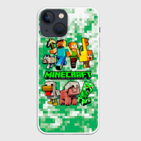 Чехол для iPhone 13 mini с принтом Minecraft персонажи мобы в городе Новоалтайск,  |  | creeper | green minecraft | minecraft | minecraft creeper | minecraft dungeons | детские игры | зеленый майнкрафт | крипер | крипер майнкрафт | криппер | майнкрафт | майнкрафт крипер | майнкрафт персонажи | майнкрафт подземелье