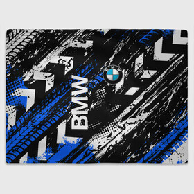Плед 3D с принтом BMW следы от шин. в городе Новоалтайск, 100% полиэстер | закругленные углы, все края обработаны. Ткань не мнется и не растягивается | bmw | bmw performance | m | motorsport | performance | бмв | моторспорт | следы о  шин