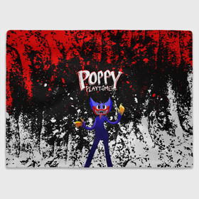 Плед 3D с принтом Poppy Playtime длинный Монстр. в городе Новоалтайск, 100% полиэстер | закругленные углы, все края обработаны. Ткань не мнется и не растягивается | poppy playtime | игра | кукла | монстр | плэйтайм | поппи плейтайм | хагги вагги | хоррор