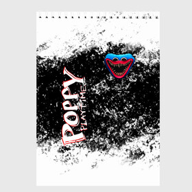Скетчбук с принтом Poppy Playtime Гранж в городе Новоалтайск, 100% бумага
 | 48 листов, плотность листов — 100 г/м2, плотность картонной обложки — 250 г/м2. Листы скреплены сверху удобной пружинной спиралью | Тематика изображения на принте: poppy playtime | игра | кукла | монстр | плэйтайм | поппи плейтайм | хагги вагги | хоррор