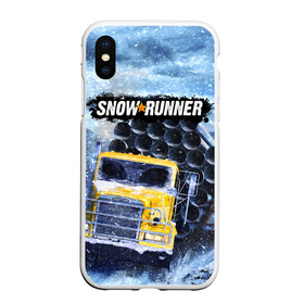 Чехол для iPhone XS Max матовый с принтом SNOWRUNNER ART СНОУРАННЕР АРТ в городе Новоалтайск, Силикон | Область печати: задняя сторона чехла, без боковых панелей | game | snow runner | snowrunner | winter | грузовик | дальнобойщик | зима | игра | лес | симулятор | снег | сноу раннер | сноураннер