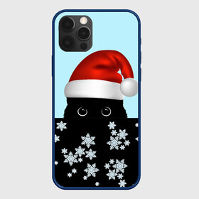 Чехол для iPhone 12 Pro Max с принтом Новогодний Кот со снежинками в городе Новоалтайск, Силикон |  | 2022 | happy new year | merry christmas | год тигра | зима близко | кот | нг | новогодний | новогодний кот | новый год | новый год 2022 | рождество | символ 2022 года | снег | снежинки
