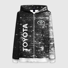 Женская толстовка 3D на молнии с принтом [Toyota]   Grang в городе Новоалтайск, 100% полиэстер | длина до линии бедра, манжеты и пояс оформлены мягкой тканевой резинкой, двухслойный капюшон со шнурком для регулировки, спереди молния, по бокам два кармана | Тематика изображения на принте: auto | sport | toyota | авто | автомобиль | бренд | спорт | тойота