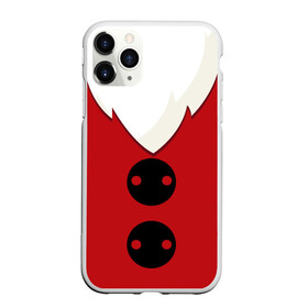 Чехол для iPhone 11 Pro Max матовый с принтом Борода деда мороза/Santa claus beard в городе Новоалтайск, Силикон |  | beard | santa claus | борода | дед мороз | костюм деда мороза | новый год | пуговицы