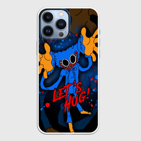 Чехол для iPhone 13 Pro Max с принтом Huggy Wuggy   Poppy Playtime, в городе Новоалтайск,  |  | huggy wuggy | lets hug | poppy playtime | игрушка | игры | кукла | монстр | поппи плейтайм | синий | хагги вагги | хуги вуги