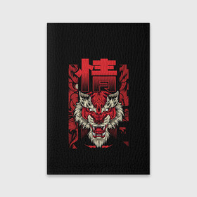 Обложка для паспорта матовая кожа с принтом Japanese Red Tiger в городе Новоалтайск, натуральная матовая кожа | размер 19,3 х 13,7 см; прозрачные пластиковые крепления | 2022 | 2022 год | japa | japan tiger | japanese | japanese tiger | tiger | год тигра | новый год 2022 | новый год тигра | тигр