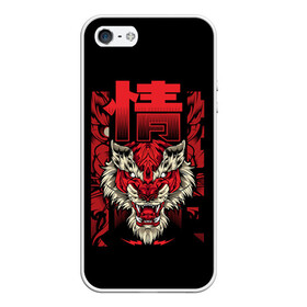 Чехол для iPhone 5/5S матовый с принтом Japanese Red Tiger в городе Новоалтайск, Силикон | Область печати: задняя сторона чехла, без боковых панелей | 2022 | 2022 год | japa | japan tiger | japanese | japanese tiger | tiger | год тигра | новый год 2022 | новый год тигра | тигр