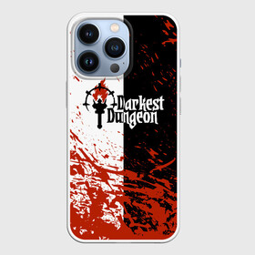 Чехол для iPhone 13 Pro с принтом Darkest Dungeon | DD | Black White Logo в городе Новоалтайск,  |  | Тематика изображения на принте: colour of madness | crimson court | darkest dungeon | game | logo | roguelike | shieldbreaker | the shieldbreaker | игра | лого | логотип | ролевая игра | темнейшее подземелье