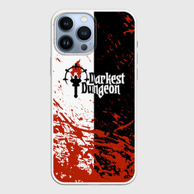 Чехол для iPhone 13 Pro Max с принтом Darkest Dungeon | DD | Black White Logo в городе Новоалтайск,  |  | Тематика изображения на принте: colour of madness | crimson court | darkest dungeon | game | logo | roguelike | shieldbreaker | the shieldbreaker | игра | лого | логотип | ролевая игра | темнейшее подземелье