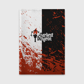 Обложка для автодокументов с принтом Darkest Dungeon | DD | Black White Logo в городе Новоалтайск, натуральная кожа |  размер 19,9*13 см; внутри 4 больших “конверта” для документов и один маленький отдел — туда идеально встанут права | colour of madness | crimson court | darkest dungeon | game | logo | roguelike | shieldbreaker | the shieldbreaker | игра | лого | логотип | ролевая игра | темнейшее подземелье