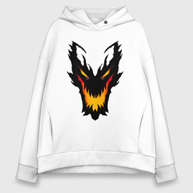 Женское худи Oversize хлопок с принтом ЛИЦО SHADOW FIEND / DOTA2 в городе Новоалтайск, френч-терри — 70% хлопок, 30% полиэстер. Мягкий теплый начес внутри —100% хлопок | боковые карманы, эластичные манжеты и нижняя кромка, капюшон на магнитной кнопке | bristleback | dota | dota 2 | dota2 | heroes | invoker | lina | og team | pudge | shadow | shadow fiend | team liquid | team spirit | the international | windranger | бристелбек | бристл | дота | дота 2 | дота2 | пудж | тень | урса