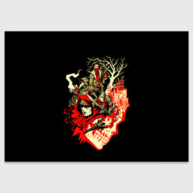 Поздравительная открытка с принтом Darkest Dungeon - Темнейшее подземелье в городе Новоалтайск, 100% бумага | плотность бумаги 280 г/м2, матовая, на обратной стороне линовка и место для марки
 | Тематика изображения на принте: darkest dungeon | dd | rpg | the butchers circus | the colour of madness | the crimson court | the shieldbreaker | игры | подземелье | темнейшее подземелье