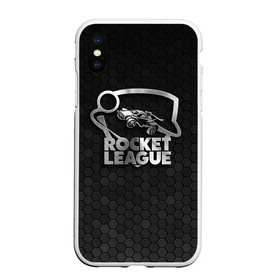 Чехол для iPhone XS Max матовый с принтом Rocket League Metal Logo в городе Новоалтайск, Силикон | Область печати: задняя сторона чехла, без боковых панелей | auto | avto | car | race | rocket league | авто | гонки | машина | рокет лига | тачка