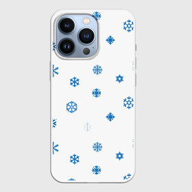 Чехол для iPhone 13 Pro с принтом Снег идёт в городе Новоалтайск,  |  | Тематика изображения на принте: мороз | новогодний | новый год | паттерн | рождественски | рождество | сезон | снег | снегопад | снежинки | хима | холод | холодно