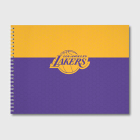 Альбом для рисования с принтом LAKERS LINE HEXAGON SPORT в городе Новоалтайск, 100% бумага
 | матовая бумага, плотность 200 мг. | Тематика изображения на принте: america | basketball | hexagon | kobe bryant | la | la lakers | lakers | los angeles lakers | nba | usa | баскетбол | гексагон | геометрия | кобе брайант | лос анджелес лейкерс | нба | соты | сша
