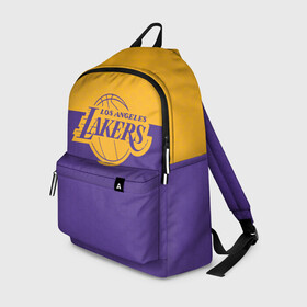 Рюкзак 3D с принтом LAKERS LINE HEXAGON SPORT в городе Новоалтайск, 100% полиэстер | лямки с регулируемой длиной, сверху петелька, чтобы рюкзак можно было повесить на вешалку. Основное отделение закрывается на молнию, как и внешний карман. Внутри два дополнительных кармана, один из которых закрывается на молнию. По бокам два дополнительных кармашка | Тематика изображения на принте: america | basketball | hexagon | kobe bryant | la | la lakers | lakers | los angeles lakers | nba | usa | баскетбол | гексагон | геометрия | кобе брайант | лос анджелес лейкерс | нба | соты | сша