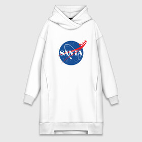 Платье-худи хлопок с принтом S A N T A (NASA) в городе Новоалтайск,  |  | 2022 | bad | christmas | cold | hipster | ho | klaus | merry | nasa | new | santa | snow | space | winter | year | год | дед | зима | клаус | космос | мороз | наса | новый | рождество | санта | снег | хипстер | хо | холод