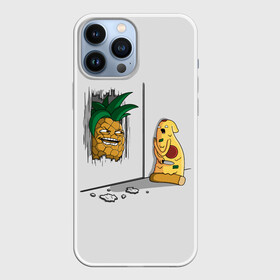 Чехол для iPhone 13 Pro Max с принтом HERES PINEAPPLE в городе Новоалтайск,  |  | Тематика изображения на принте: here | is | johnny | mem | meme | memes | pineapple | pizza | shining | ананас | джонни | мем | мемы | пица | пицца | сияние | это