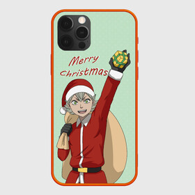 Чехол для iPhone 12 Pro Max с принтом Аста из Черных быков в костюме Санты в городе Новоалтайск, Силикон |  | asta | аста | дед мороз | мешок | новый год | подарок | рыцарь | чародей | черные быки | черный клевер
