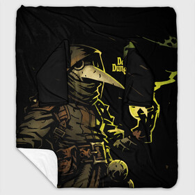 Плед с рукавами с принтом DARKEST DUNGEON PLAGUE DOCTOR в городе Новоалтайск, 100% полиэстер | Закругленные углы, все края обработаны. Ткань не мнется и не растягивается. Размер 170*145 | darkest dungeon | dd | plague doctor | rpg | the butchers circus | the colour of madness | the crimson court | the shieldbreaker | игры | подземелье | темнейшее подземелье
