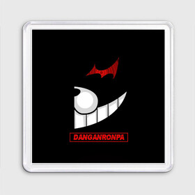 Магнит 55*55 с принтом Черная половина Монокума   Danganronpa в городе Новоалтайск, Пластик | Размер: 65*65 мм; Размер печати: 55*55 мм | academy of hope and high | danganronpa | monokuma | school students of despair | trigger happy havoc | ultimate despair h | аниме | данганромпа | данганронпа | директор абсолютного отчаяния | директор академии пик надежды | манга | маскот danganronpa | мо