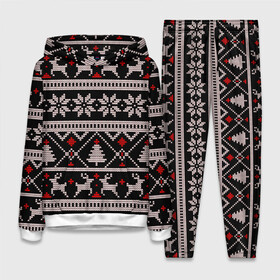 Женский костюм 3D (с толстовкой) с принтом DEER SWEATER | СВИТЕР С ОЛЕНЯМИ в городе Новоалтайск,  |  | 2022 | christmas | cold | deer | merry | new | snow | winter | year | буря | вязаный | год | елка | елки | ель | зима | лес | метель | мороз | новый | олени | олень | оленями | рождество | с | свитер | снег | снежинка | снежинки | холод