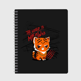Тетрадь с принтом ГОД ТИГРА 2022 THE YEAR OF THE TIGER 2022 в городе Новоалтайск, 100% бумага | 48 листов, плотность листов — 60 г/м2, плотность картонной обложки — 250 г/м2. Листы скреплены сбоку удобной пружинной спиралью. Уголки страниц и обложки скругленные. Цвет линий — светло-серый
 | Тематика изображения на принте: 2022 | christmas | cold | is | klaus | meow | merry | ne | new | santa | snow | the | winter | world | year | год | зима | клаус | мороз | новый | рождество | санта | снег | тигр | тигра | холод