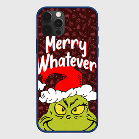 Чехол для iPhone 12 Pro Max с принтом ГРИНЧ | GRINCH | WHATEVER в городе Новоалтайск, Силикон |  | 2020 | 2021 | 2022 | christmas | grinch | merry | santa | whatever | гринч | дед мороз | леденец | нг | новогодний | новый год | олени | рождество | санта клаус | свитер | узоры