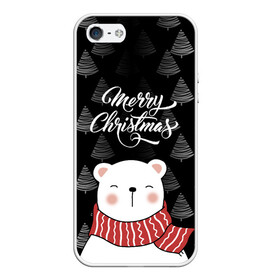 Чехол для iPhone 5/5S матовый с принтом MERRY CHRISTMAS BEARS в городе Новоалтайск, Силикон | Область печати: задняя сторона чехла, без боковых панелей | 2021 | 2022 | new year | деда мороза | зима | к нам приходит | как у всех | костюм | медвежонок | мишка | новогодний | новый год | праздник | рекомендации | рождество | снег | снежинки | снежок | узор | хочу