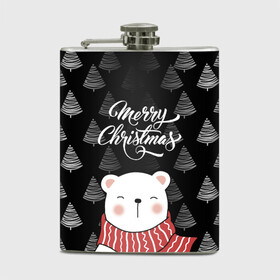 Фляга с принтом MERRY CHRISTMAS BEARS в городе Новоалтайск, металлический корпус | емкость 0,22 л, размер 125 х 94 мм. Виниловая наклейка запечатывается полностью | Тематика изображения на принте: 2021 | 2022 | new year | деда мороза | зима | к нам приходит | как у всех | костюм | медвежонок | мишка | новогодний | новый год | праздник | рекомендации | рождество | снег | снежинки | снежок | узор | хочу