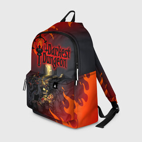Рюкзак 3D с принтом DARKEST DUNGEON   ТЕМНЕЙШЕЕ ПОДЗЕМЕЛЬЕ в городе Новоалтайск, 100% полиэстер | лямки с регулируемой длиной, сверху петелька, чтобы рюкзак можно было повесить на вешалку. Основное отделение закрывается на молнию, как и внешний карман. Внутри два дополнительных кармана, один из которых закрывается на молнию. По бокам два дополнительных кармашка | darkest dungeon | darkest dungeon 2 | ад | готика | игра | огонь | пламя | темнейшее подземелье | ужасы