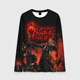 Мужской лонгслив 3D с принтом DARKEST DUNGEON   ТЕМНЕЙШЕЕ ПОДЗЕМЕЛЬЕ   ART   АРТ в городе Новоалтайск, 100% полиэстер | длинные рукава, круглый вырез горловины, полуприлегающий силуэт | Тематика изображения на принте: darkest dungeon | darkest dungeon 2 | ад | готика | игра | огонь | пламя | темнейшее подземелье | ужасы