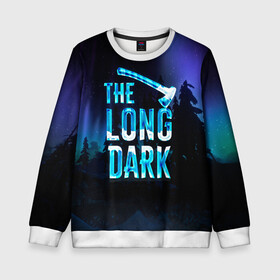 Детский свитшот 3D с принтом The Long Dark Logo в городе Новоалтайск, 100% полиэстер | свободная посадка, прямой крой, мягкая тканевая резинка на рукавах и понизу свитшота | alaska | long dark | the long dark | аляска | выживание | длинная тьма | долгая тьма | игра long dark